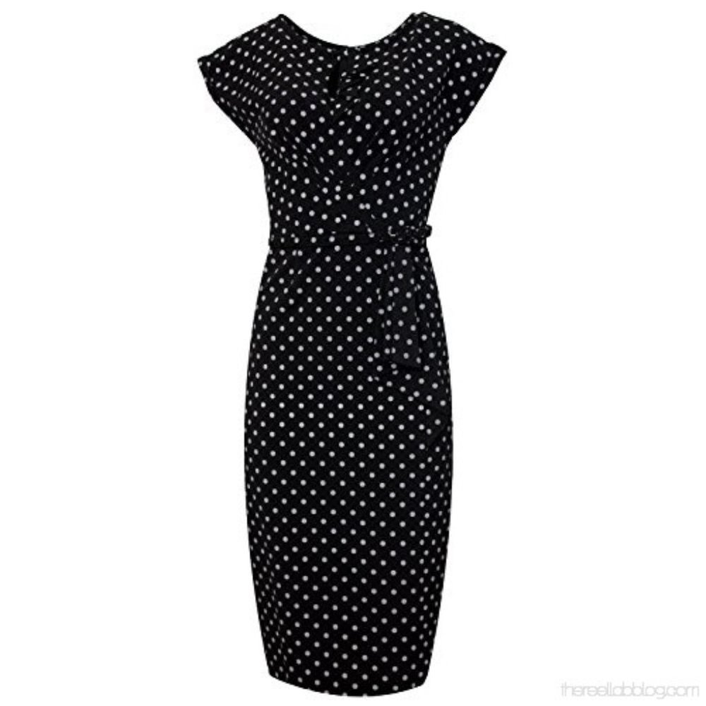 Stop Staring Timeless Dress Black Lavender Medium